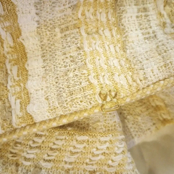 St. John Wool Blend Tweed Blazer New Sz 12 K61S0C1 Butterscotch Speckled $1695 - Picture 14 of 16